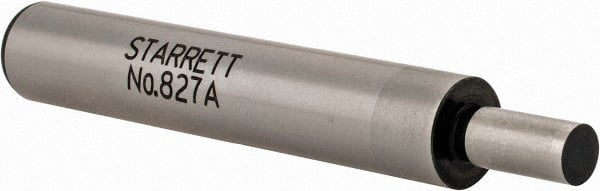 Starrett - 0.2" Head Diam, 3/8" Shank, Single End, Mechanical Edge Finder - Cylindrical Contact - Exact Tooling