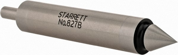 Starrett - 0.2" Head Diam, 1/2" Shank, Double End, Mechanical Edge Finder - Conical and Cylindrical Contact - Exact Tooling