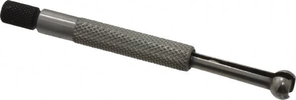 Starrett - 0.3 to 0.4 Inch Measurement, Small Hole Gage - 3-3/8 Inch Overall Length, Full Ball - Exact Tooling