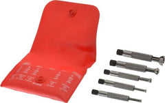 Starrett - 1/8 to 1/2 Inch Measurement, Small Hole Gage Set - 2 Inch Long, Full Ball, Includes Case - Exact Tooling