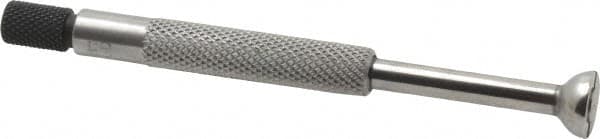 Starrett - 0.4 to 0.5 Inch Measurement, Small Hole Gage - 3-1/2 Inch Overall Length, Half Ball - Exact Tooling