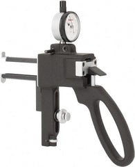 Starrett - 3/8 to 6 Inch Measurement Steel, Dial Indicator Groove Gage - 0.0005 Inch Graduation - Exact Tooling