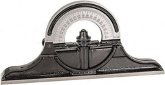 Starrett - 12 to 24 Inch Long Blade, Reversible Combination Square Protractor Head - Black Smooth Finish, Cast Iron - Exact Tooling