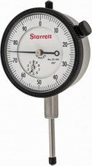 Starrett - 1" Range, 0-100 Dial Reading, 0.001" Graduation Dial Drop Indicator - 2-1/4" Dial, 0.1" Range per Revolution, Revolution Counter - Exact Tooling