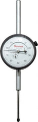 Starrett - 2" Range, 0-100 Dial Reading, 0.001" Graduation Dial Drop Indicator - 2-3/4" Dial, 0.1" Range per Revolution - Exact Tooling