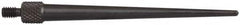 Starrett - #4-48, 1/16" Ball Diam, Steel Tapered Contact Point - 2" Contact Point Length, Use with AGD Dial Indicators - Exact Tooling