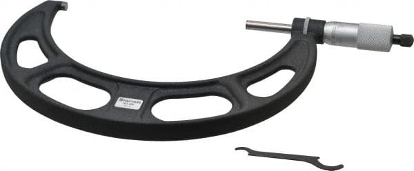 Starrett - 6 to 7" Range, 0.0001" Graduation, Mechanical Outside Micrometer - Exact Tooling