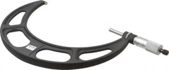 Starrett - 7 to 8" Range, 0.0001" Graduation, Mechanical Outside Micrometer - Ratchet Stop Thimble, Accurate to 0.0001" - Exact Tooling