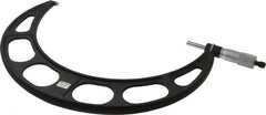 Starrett - 10 to 11" Range, 0.0001" Graduation, Mechanical Outside Micrometer - Ratchet Stop Thimble, Accurate to 0.0001" - Exact Tooling