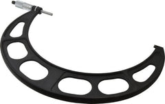 Starrett - 11 to 12" Range, 0.0001" Graduation, Mechanical Outside Micrometer - Ratchet Stop Thimble, Accurate to 0.0002" - Exact Tooling
