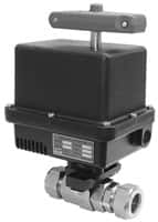 Gemini Valve - 1/2" Pipe, 1,000 psi WOG Rating Stainless Steel Electric Actuated Ball Valve - Reinforced PTFE Seal, Standard Port - Exact Tooling