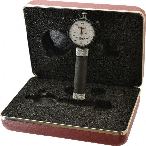 Starrett - 0.16 to 0.36" 90° Countersink Gage - White Dial Face - Exact Tooling