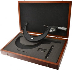 Starrett - 127mm to 6" Micro-Lapped Carbide Electronic Outside Micrometer - Exact Tooling