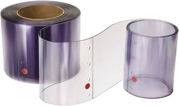 TMI, LLC - Clear Smooth Rip-A-Strip Roll Dock Curtain Strips - 12" Wide x 10' Long x 1/8" Thick, Vinyl - Exact Tooling