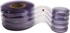 TMI, LLC - Clear Ribbed Rip-A-Strip Roll Dock Curtain Strips - 12" Wide x 10' Long x 0.31" Thick, Vinyl - Exact Tooling