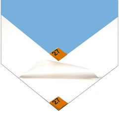 PRO-SAFE - 5' Long x 3' Wide x 1/8" Thick, Dry Environment, Smooth Pattern Clean Room Matting - Tacky Sheets, White, 30 Layers per Mat - Exact Tooling