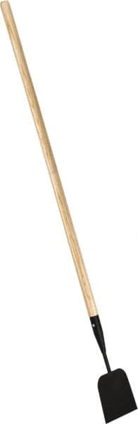PRO-SOURCE - 7 Inch Wide Blade x 4 Inch High Blade Sidewalk and Ice Scraper - 48 Inch Long Wood, Straight Handle - Exact Tooling