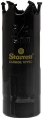 Starrett - 5-1/2" Diam, 1-5/8" Cutting Depth, Hole Saw - Carbide-Tipped Saw, Toothed Edge - Exact Tooling