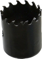 Starrett - 1-5/8" Diam, 1-5/8" Cutting Depth, Hole Saw - Carbide-Tipped Saw, Toothed Edge - Exact Tooling