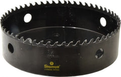 Starrett - 6" Diam, 1-5/8" Cutting Depth, Hole Saw - Carbide-Tipped Saw, Toothed Edge - Exact Tooling