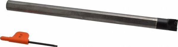 Kennametal - 15.24mm Min Bore Diam, 203.2mm OAL, 1/2" Shank Diam, E-STFP Indexable Boring Bar - TP.. Insert, Screw Holding Method - Exact Tooling