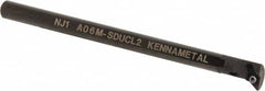 Kennametal - 15.24mm Min Bore Diam, 152.4mm OAL, 3/8" Shank Diam, A-SDUC Indexable Boring Bar - DC.. Insert, Screw Holding Method - Exact Tooling