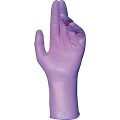 MAPA Professional - Size S Industrial Grade Powder Free Purple Natural Rubber, Nitrile, Neoprene Blend Disposable Gloves - Exact Tooling