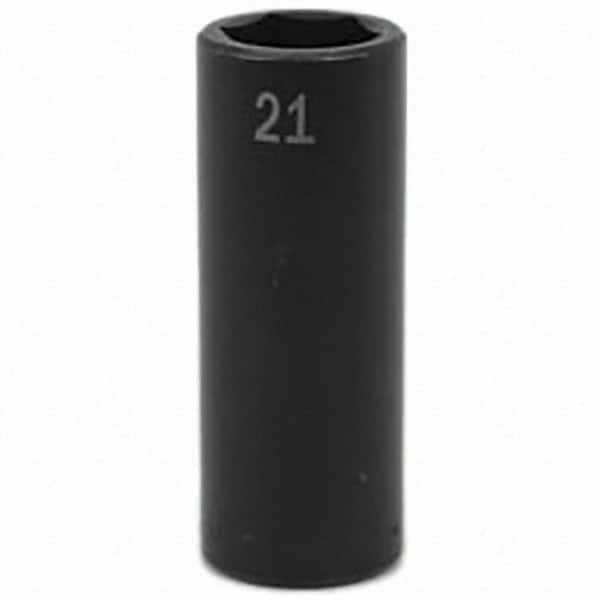 SK - Impact Socket - 1/2"DR 21MM DEEP IMPACT SOCKET - Exact Tooling