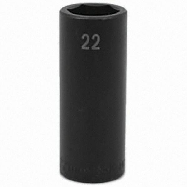 SK - Impact Socket - 1/2"DR 22MM DEEP IMPACT SOCKET - Exact Tooling