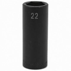 SK - Impact Socket - 1/2"DR 22MM DEEP IMPACT SOCKET - Exact Tooling