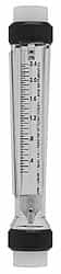 King - 2" FNPT Port Polysulfone Tube, PVDF Union End Flowmeter - 125 Max psi, 80 GPM, Plastic - Exact Tooling