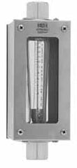 King - 1" FNPT Port Polysulfone Tube, Stainless Steel Case & End Flowmeter - 200 Max psi, 1.2 to 12 GPM, Stainless Steel - Exact Tooling