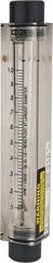 King - 1/2" FNPT Port Block Style, Inline Flowmeter - 100 Max psi, 1 GPM, Acrylic - Exact Tooling