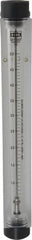 King - 3/4" FNPT Port Block Style, Inline Flowmeter - 100 Max psi, 5 GPM, Acrylic - Exact Tooling