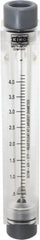 King - 1/2" FNPT Port Block Style, Inline Flowmeter - 125 Max psi, 4.2 SCFM, Acrylic - Exact Tooling