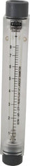 King - 1/2" FNPT Port Block Style, Inline Flowmeter - 125 Max psi, 8.2 SCFM, Acrylic - Exact Tooling