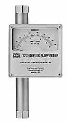 King - 1-1/2" NPT Port Stainless Steel Flowmeter - 1500 Max psi, 60 GPM, 316 Stainless Steel - Exact Tooling