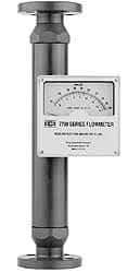 King - 1" Flange Port PVC/Hastelloy Flowmeter - 125 Max psi, 16.5 GPM, PVC - Exact Tooling