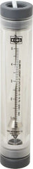King - 1" FNPT Port Tube Flowmeter - 125 Max psi, 0.5 to 5 GPM, Acrylic - Exact Tooling