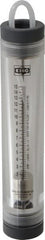 King - 1" FNPT Port Tube Flowmeter - 125 Max psi, 15 GPM, Acrylic - Exact Tooling