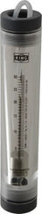 King - 1" FNPT Port Tube Flowmeter - 125 Max psi, 30.5 GPM, Acrylic - Exact Tooling