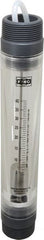 King - 1-1/2" MNPT Port Tube Flowmeter - 125 Max psi, 40 GPM, Acrylic - Exact Tooling