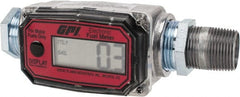 GPI - Economy Flowmeter - 300 Max psi, 3 to 30 GPM, Aluminum - Exact Tooling