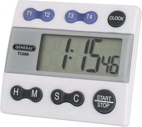 General - 4 Channel Timer - White - Exact Tooling