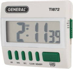 General - Big Digit Count Up and Down Timer - White - Exact Tooling