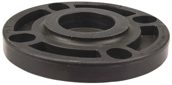 NIBCO - 4" Pipe, 9" OD, Polypropylene Blind Pipe Flange - Schedule 80, Black - Exact Tooling