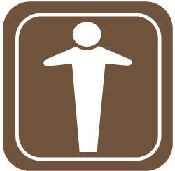 NMC - 3.5" Wide x 3.5" High, Acrylic Sign - White on Brown, Wall Mount - Exact Tooling