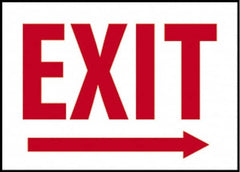 NMC - Exit, Plastic Exit Sign - 14" Wide x 10" High - Exact Tooling