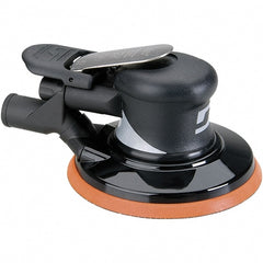 Dynabrade - 12,000 OPM, 18 CFM Air Consumption, Palm Air Orbital Sander - Round Pad, 1/4 NPT Inlet - Exact Tooling