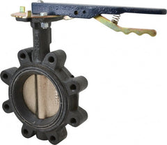 NIBCO - 4" Pipe, Lug Butterfly Valve - Lever Handle, Ductile Iron Body, Buna-N Seat, 250 WOG, Ductile Iron Disc, Stainless Steel Stem - Exact Tooling